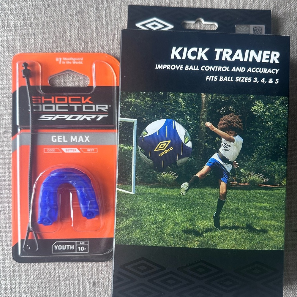 Kick Trainer and Mouth Guard